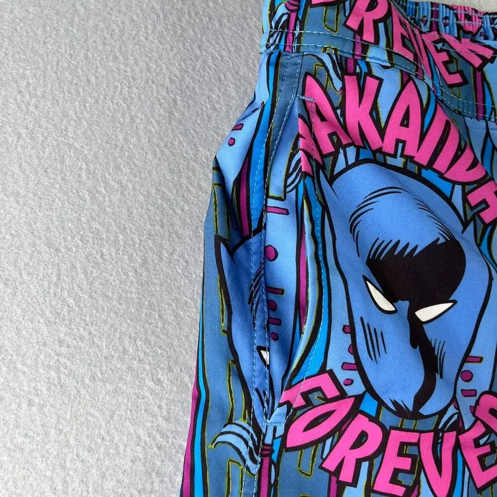 Marvel Wakanda Forever Swim Trunks Mens Lined Large Bathing Suit Mens New NWT